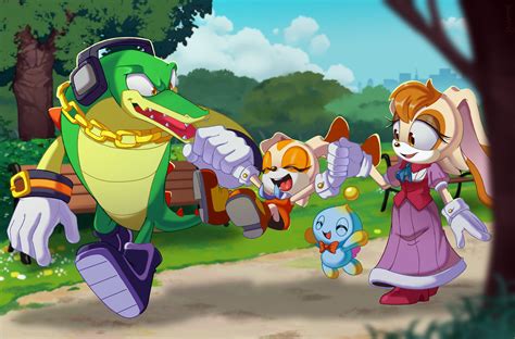 Cream The Rabbit Chao Cheese Vanilla The Rabbit And Vector The