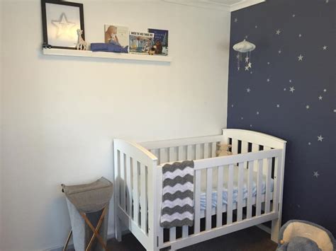 Cool boys room paint ideas for colorful and brilliant interiors. Starry Nursery for a Much Awaited Baby Boy! - Project Nursery
