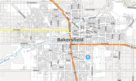 Bakersfield Map California Gis Geography