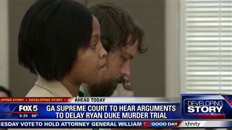 Georgia Supreme Court To Hear Arguments To Delay Ryan Duke Murder Trial Youtube