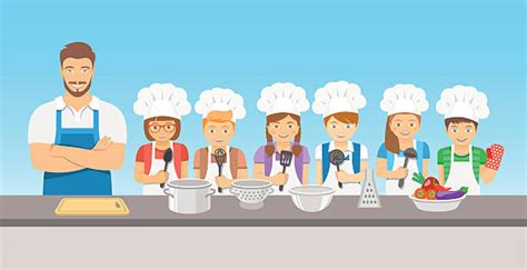 Cooking Demonstration Illustrations Royalty Free Vector Graphics