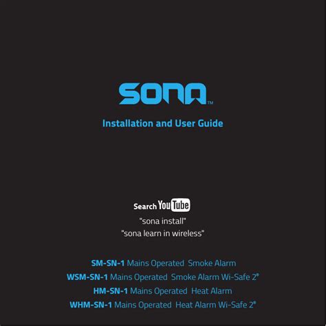 sona electronics whm sn 1 installation and user manual manualzz