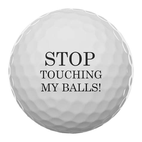 Stop Touching My Balls Custom Golf Balls Set Of 3 Balls Etsy