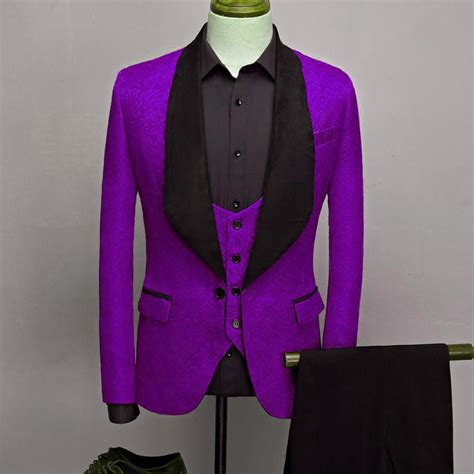 Handsome One Button Groomsmen Shawl Lapel Groom Tuxedos Men Suits