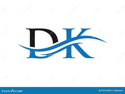 Initial Dk Letter Business Logo Design Vector Template With Minimal And