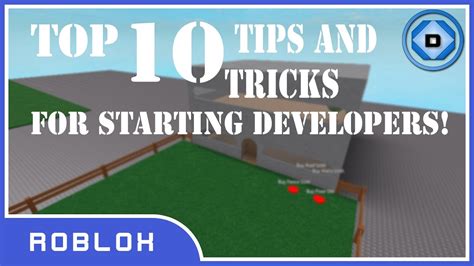 Roblox Top 10 Tips And Tricks For Starting Developers Youtube