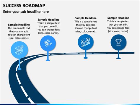 Success Roadmap Powerpoint Template Ppt Slides