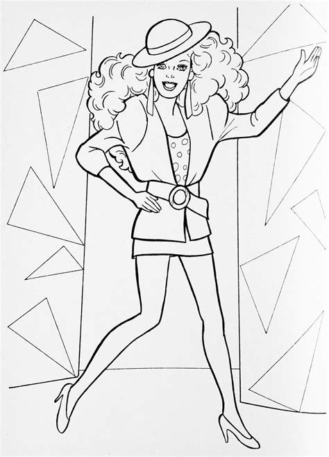80s Fashion Pages Coloring Pages