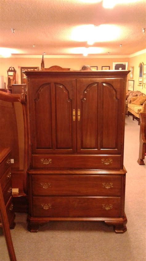 We're proud to offer the best high end used furniture! ETHAN ALLEN CHERRY ARMOIRE | Delmarva Furniture Consignment