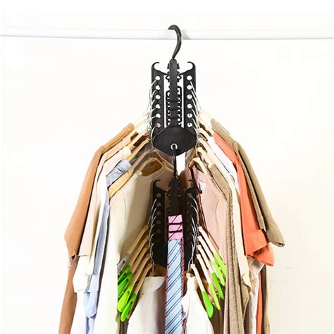 Hanger Rack Clothes Space Saver Folding Hanger Multifunctional Magic