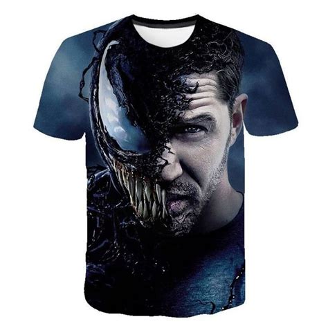 Camiseta De Moda Para Hombre Dc Venom Camiseta Estampada Con Cuello
