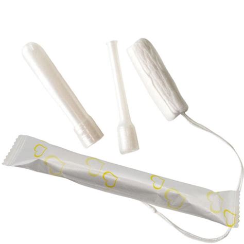 Wholesale Organic Cotton Tampons Women Period Tampons Plastic Applicator Tampons