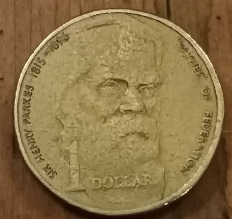 1996 Rare Australian 1 Dollar Coin Father Of Federationsir Henry