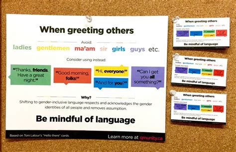 Gender Neutral Language Sheet — Qmunity