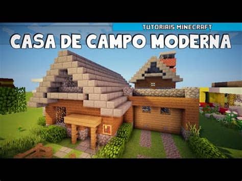 Desde a fachada aos detalhes, cada pedacinho da casa deixa claro a sensação de local acolhedor e relax. Minecraft: Como Construir uma Casa de Campo Moderna (Parte ...