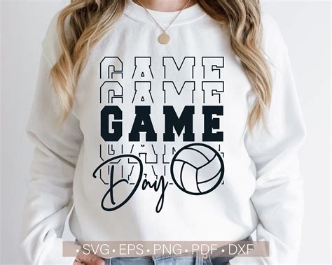 Game Day Svg Volleyball Shirt Svg Game Day Vibes - Etsy in 2022