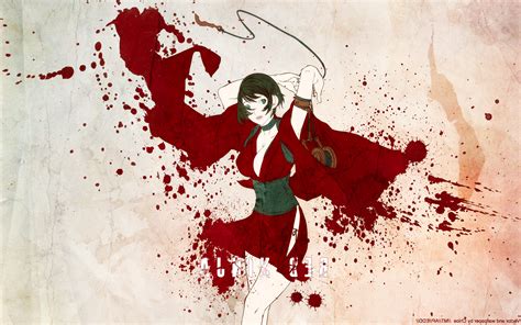 Red Ninja Blood Anime Girls Wallpapers Hd Desktop And