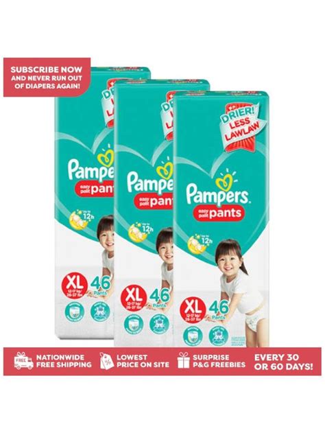 Pampers Baby Dry Pants Extra Large Bundle 3 X 46pcs Subscription