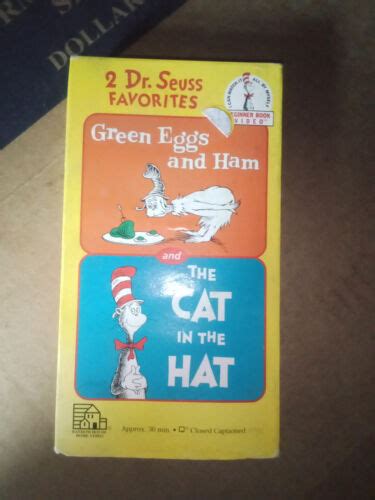 Dr Seuss Favorites Green Eggs And Hamthe Cat In The Hat Vhs 1994