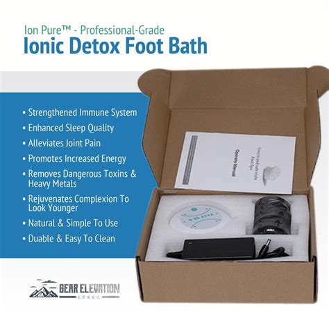 Ion Pure Professional Grade Ionic Detox Foot Bath Gear Elevation