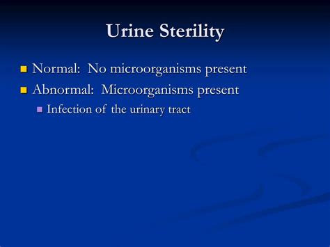 Chronic renal failure chronic renal failure is a serious kidney disease. PPT - Characteristics of Normal and Abnormal Urine ...