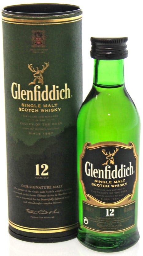 Glenfiddich Single Malt Scotch Whisky 12 Year Old 50ml