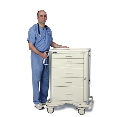 Premier Aluminum Solid Color Anesthesia Carts Procedure Carts