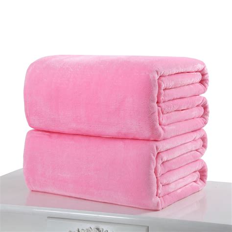 50x70cm Small Super Warm Solid Micro Plush Fleece Blanket Throw Rug