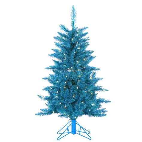 Sterling 4 Ft Pre Lit Teal Tinsel Artificial Christmas Tree 6036 40tl