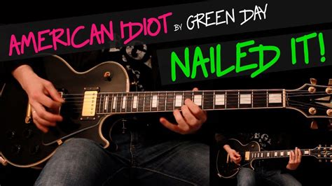 American Idiot Green Day Guitar Cover By Gv Chords Youtube
