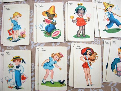 Vintage Whitman Old Maid Playing Cards