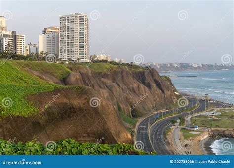 Ocean View From Miraflores Lima Peru Stock Photo Image Of Seacoast