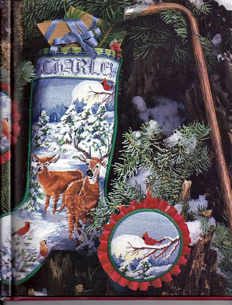 Christmas Stockings In Counted Cross Stitch Pattern Book Etsy