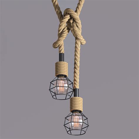 Chandelier Loft Rope 3d Model 19 Max Obj Unknown Free3d