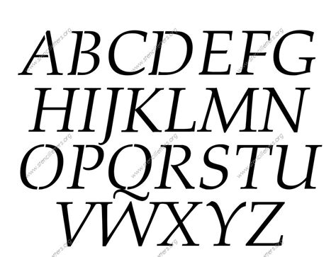 Formal Elegant Italic Number Stencils 0 To 9 Stencil
