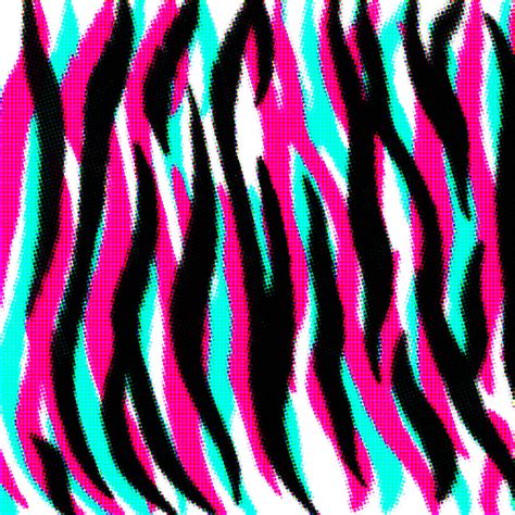 Download Colorful Neon Zebra Print Animal Background By Daniellem11