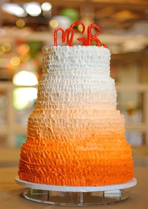 Feast Your Eyes On These 21 Jaw Dropping Ombre Cakes Orange Wedding