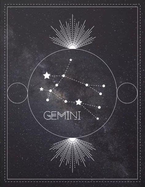 Gemini Constellation Constellations Art Print Constellation Art