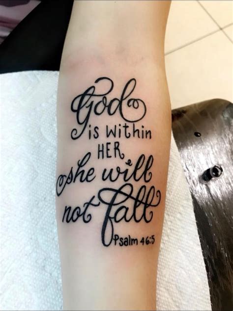 Pinterestjada Tattoo Quotes Tattoos Psalm 46 5