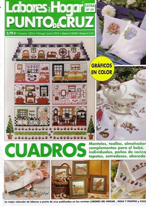 Журнал Labores Del Hogar Punto De Cruz №59 Рукодельница вышивка