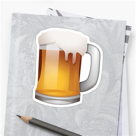 Beer Emoji Sticker By Stamus Redbubble