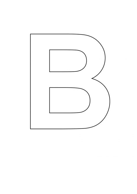 Letter Stencil Bold Uppercase B Letter