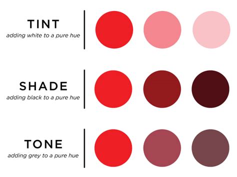 Color Theory Part 2 Exploring Hue Value Tint Shade And Tone