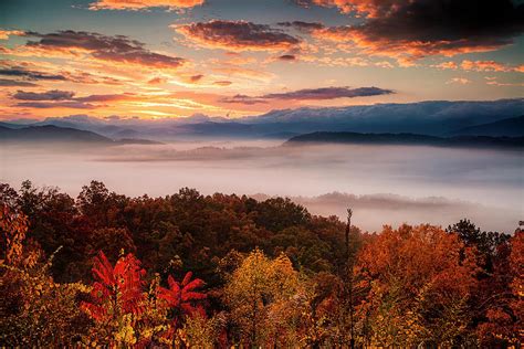 Autumn Dawn In The Smokies Photograph By Andrew Soundarajan Fine Art