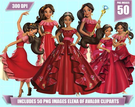 Elena Of Avalor Clipart 50 Png Images Printable Elena Of Etsy Uk