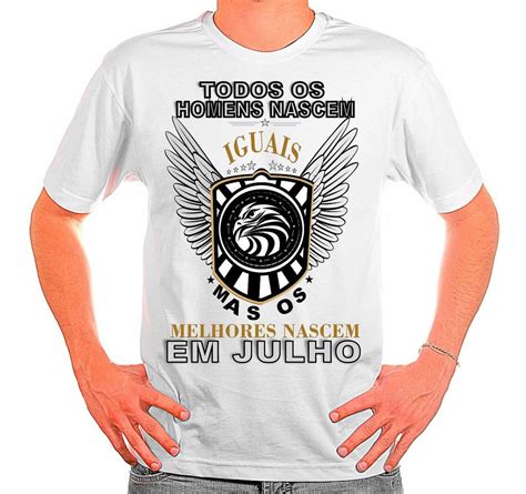 Camiseta Todos Os Homens Nascem Iguais Mas Os Melhores Mês R 3490