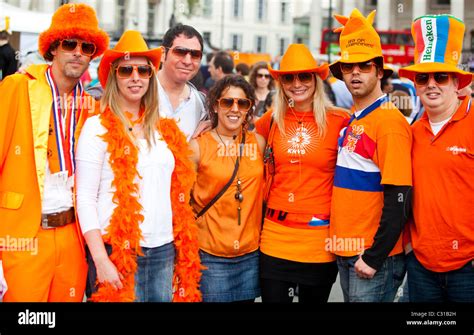 Holland House Group Of Dutch People Celebrating The Dutch Queens