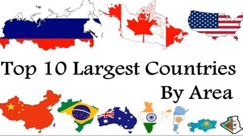 Top 10 Largest Countries In The World By Area Youtube