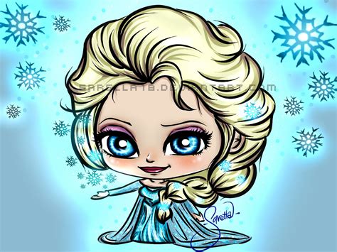 Frozen Elsa Chibi By Sarella18 On Deviantart