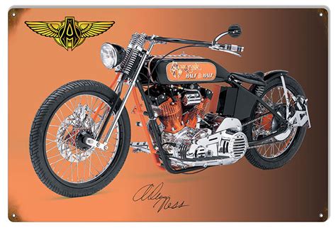 Custom Made Arlen Ness Signature Series Motorcycle 12x18
